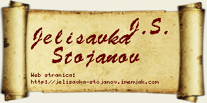 Jelisavka Stojanov vizit kartica